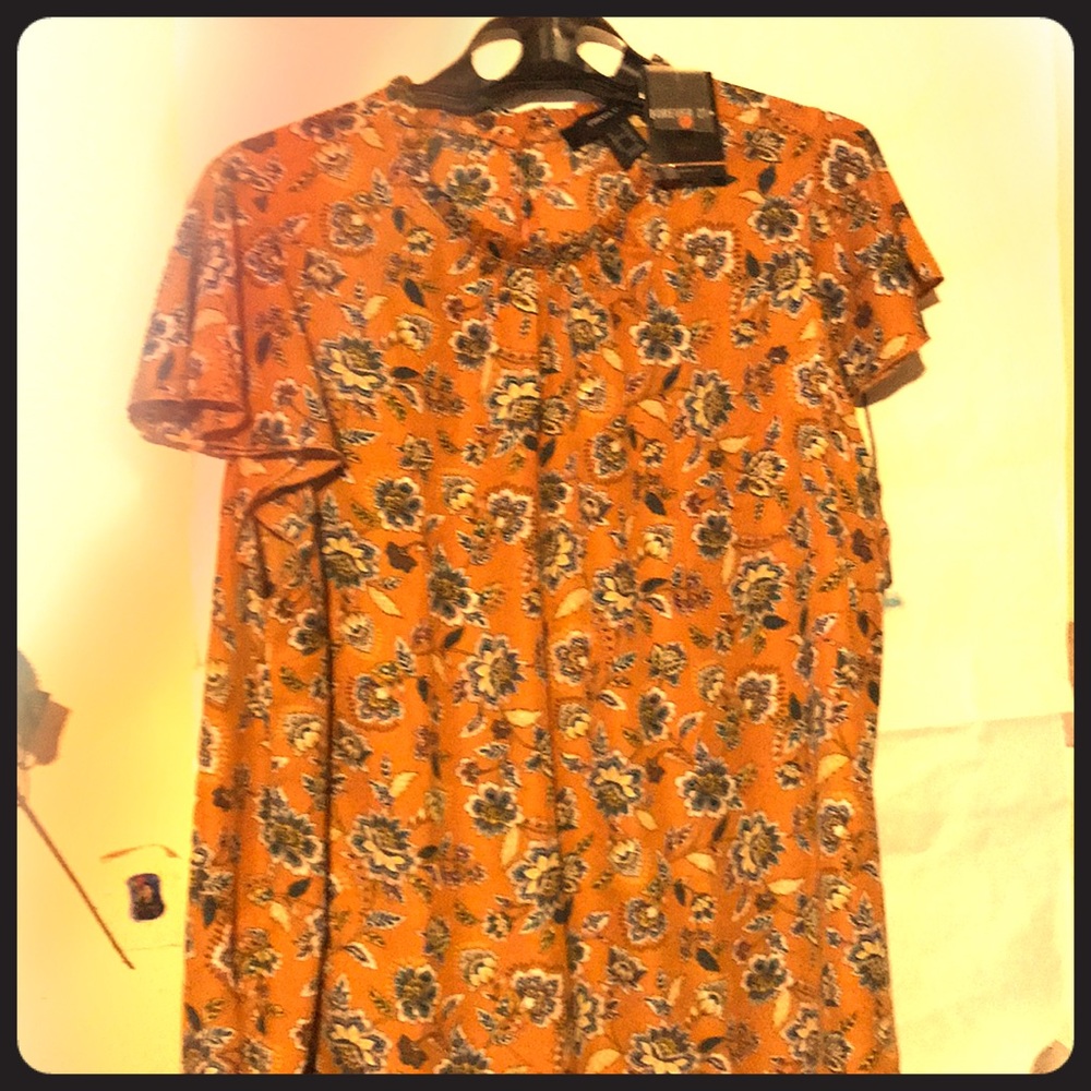 Forever 21 mustard blouse